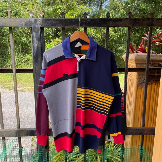 Vintage Canterbury of New Zealand Multicolour Striped Block Design