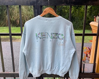 美品 KENZO GOLF メンズプルオーバー アイボリー ロゴ刺繍 L〜XL 美品