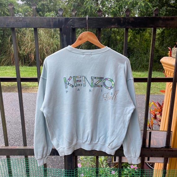 Vintage KENZO Golf Paris Embroidered Multicolour Big Spellout
