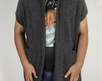 Vintage Hussein Chalayan Designer Unroped Unbuttons Free Wide