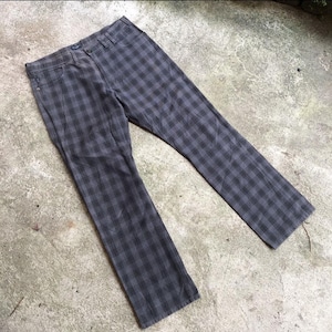 Vintage Paul Smith Checkerd Plaid Golf Sportswear Khakis Casual Pants Paul Smith Streetwear Black Grey Colour Size 34 Inches