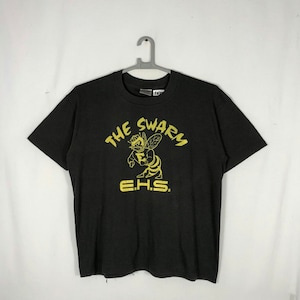 Vintage 1978 The Swarm Horror Thriller Movie Promo Tee Faded Black Large To XL Size