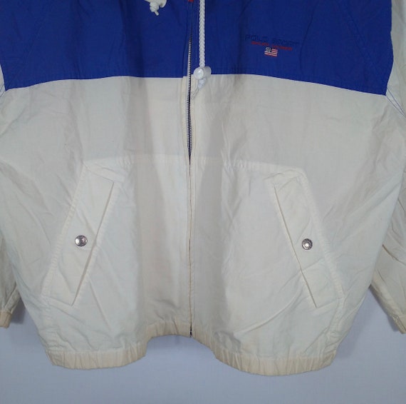 ジャケット・アウター 90s vtg Ralph cotton check anorak P VINTAGE POLO SPORT BY RALPH LAUREN STRIPED COTTON FULL ZIP