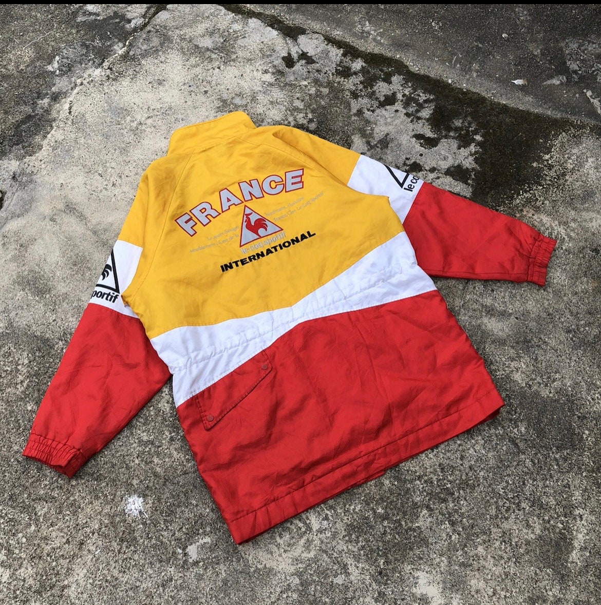 Maillot de foot vintage supporter Le Coq Sportif CREDIT MUTUEL N°10 années 1990