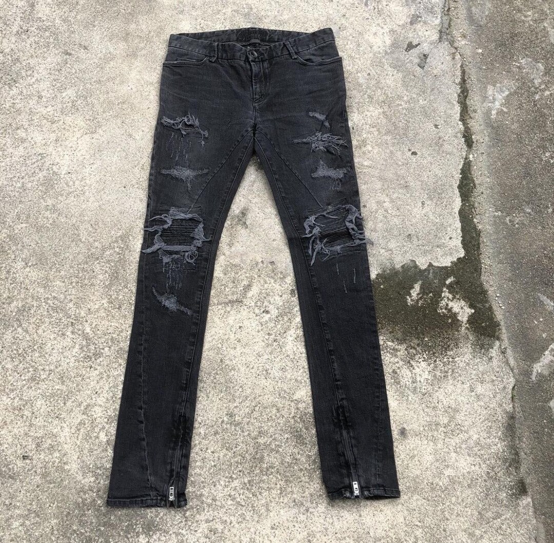 パンツ Johnny wolf skinny zip flare denim Johnny wolf skinny zip flare denim（Off-White Flare