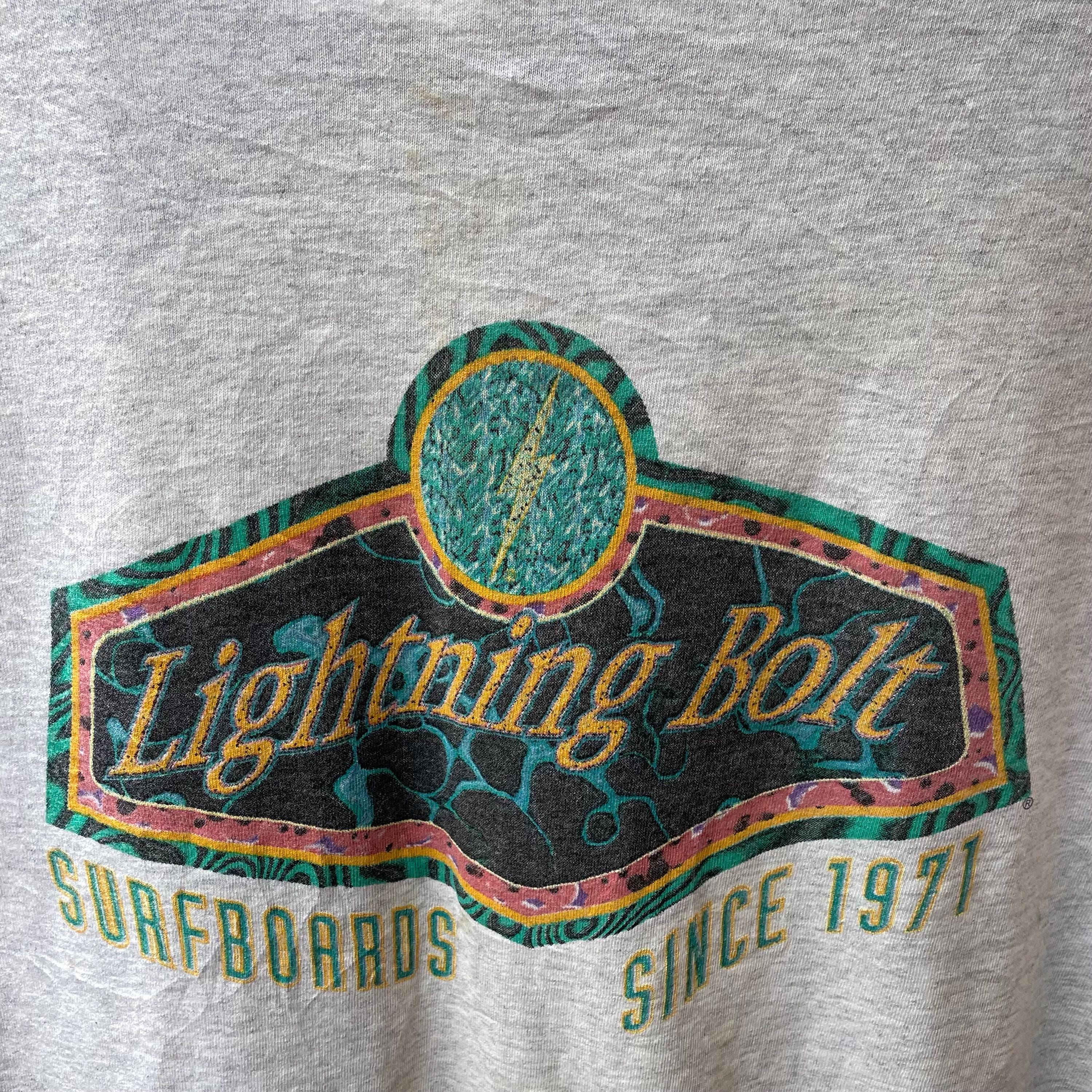 Vintage 90s Lightning Bolt Big Logo Surfboards Lightning Bolt Surf 
