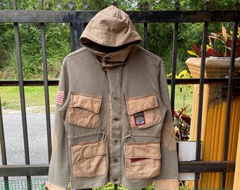 ヴィンテージ ポロ ラルフローレン ラグビー 軽量 チェック柄 ダッフル