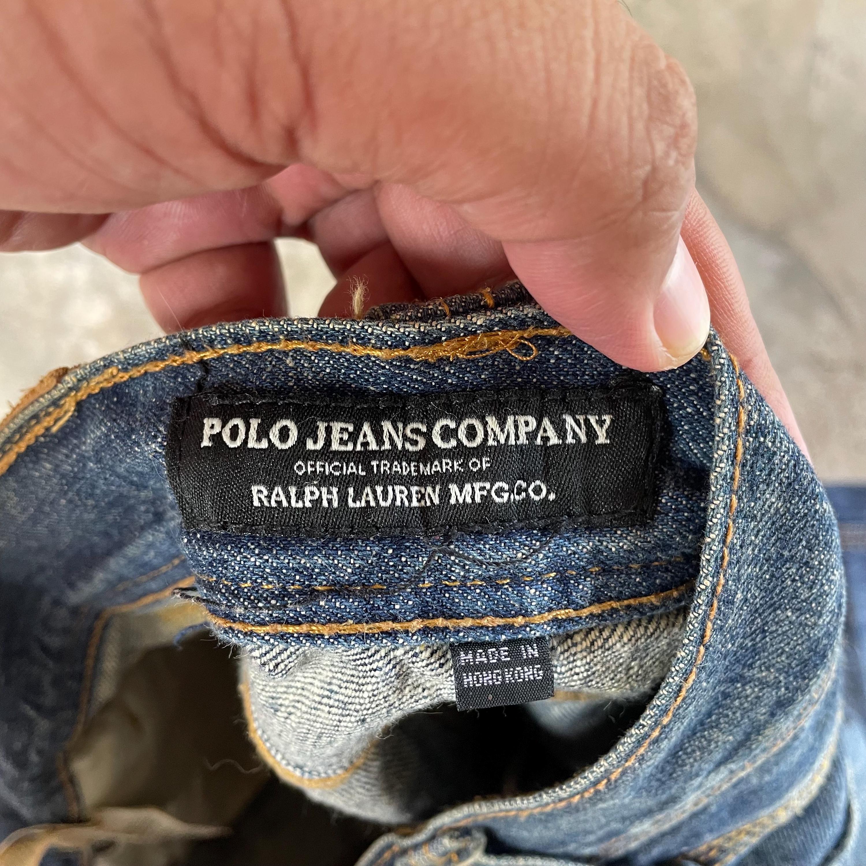 Vintage Polo Ralph Lauren Stoned Washed Regular Straight Denim Jeans Blue Washed Colour Polo Jeans Blue Colour Size 31 Inches Etsy UK