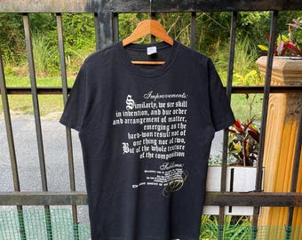 Vintage Y2K Sublime Word / Inspiration Saying / Perfect Quotes / Modern Art Tee / Pop Culture /  Black Colour Large Size