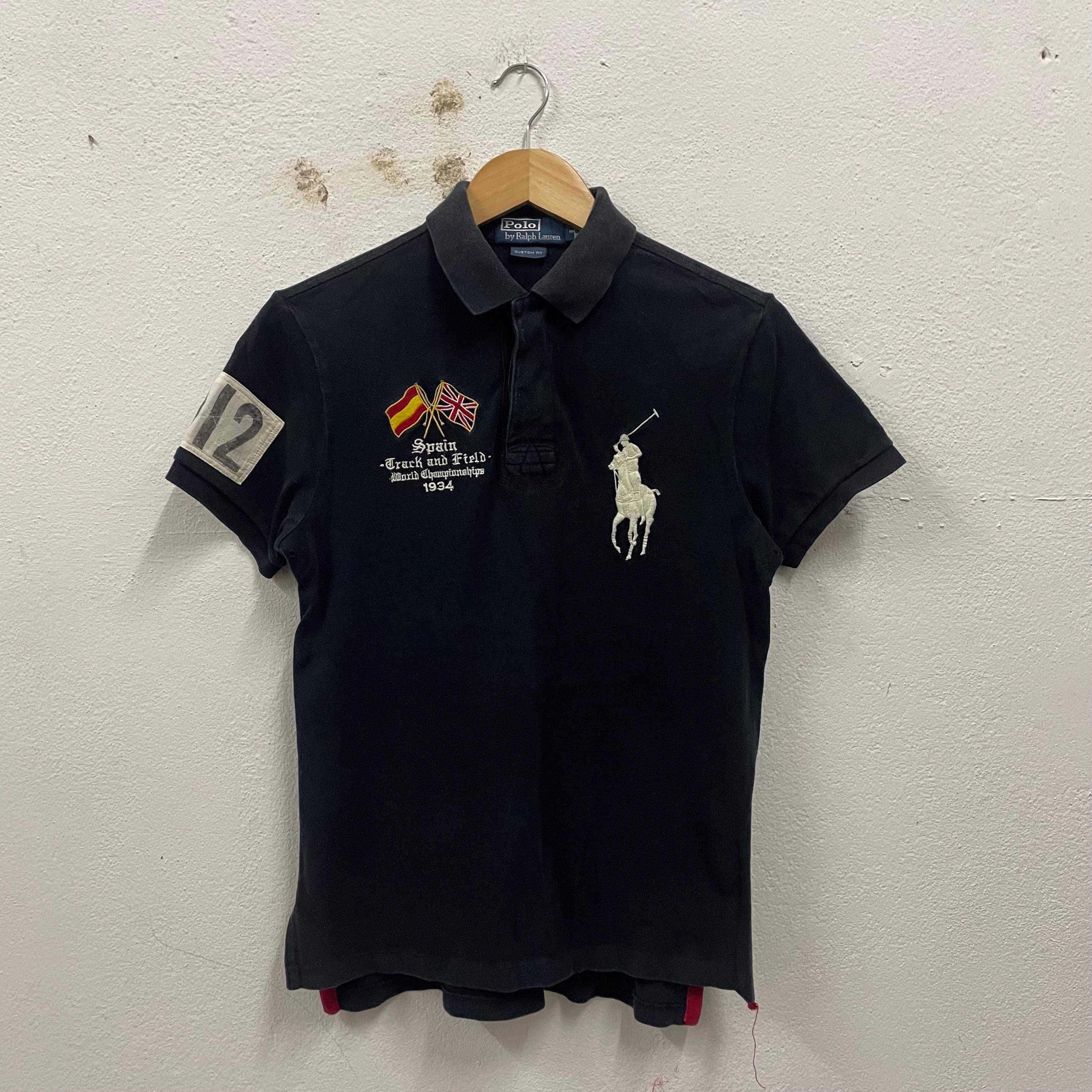 Vintage Polo Ralph Lauren Embroidered Big Pony Logo Spain Big Logo ...