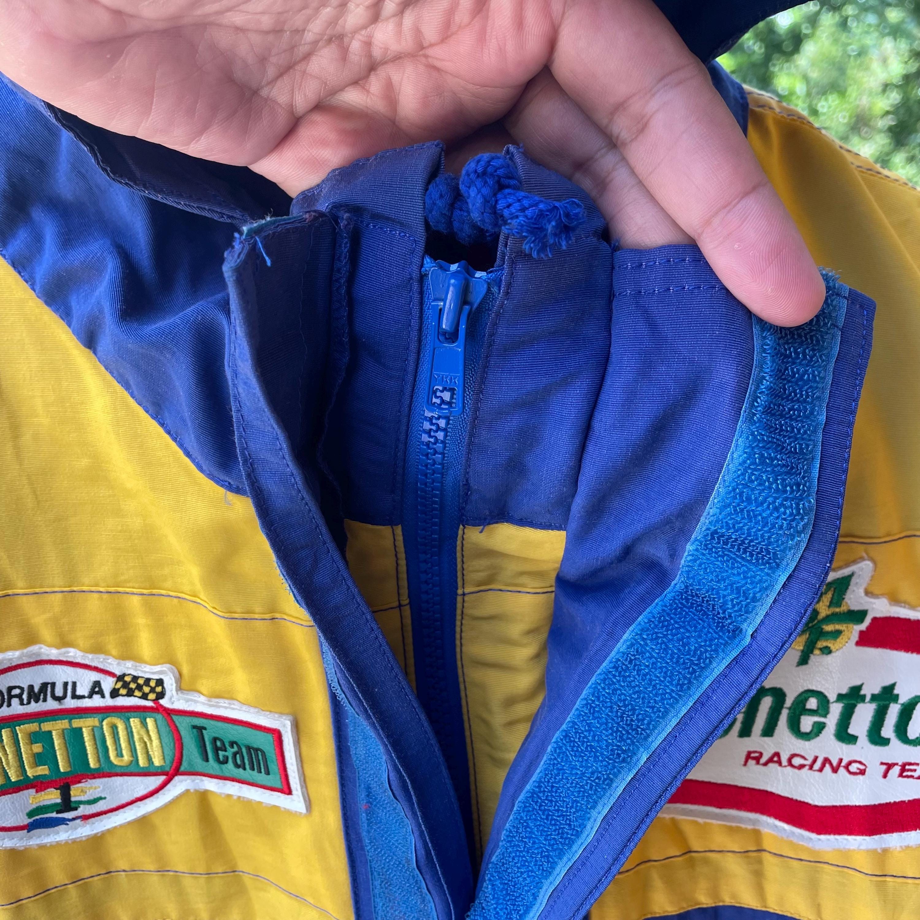 90s BENETTON Formula1 チームスタッフダウンジャケット 90s BENETTON ベネトン フォーミュラ1 レーシングジャケット F1