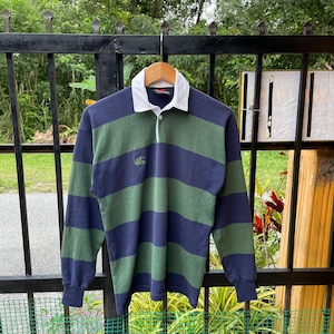 Maillot De Rugby Vintage Halbro – Années 1980 – Manches Longues – Fabriqué Angleterre
