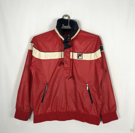 Vintage Fila Goretex Big Hit Spellout Half Buttons Zipper Outdoor