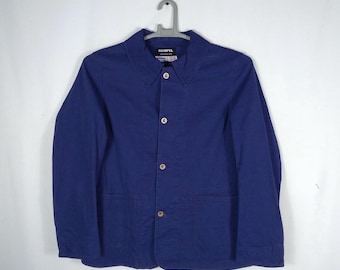 Vintage '60s French Work SNC St.james Bleu De Travail Indigo Blue