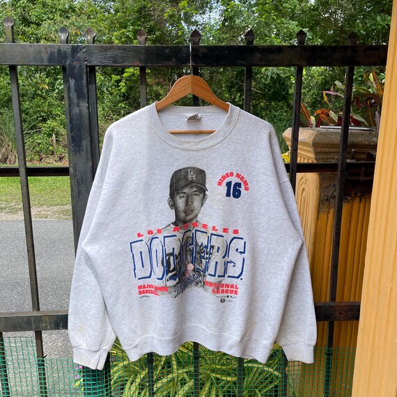 Vintage 90s Nutmeg Mills LA Dodgers Big Logo Spellout LA Dodgers 