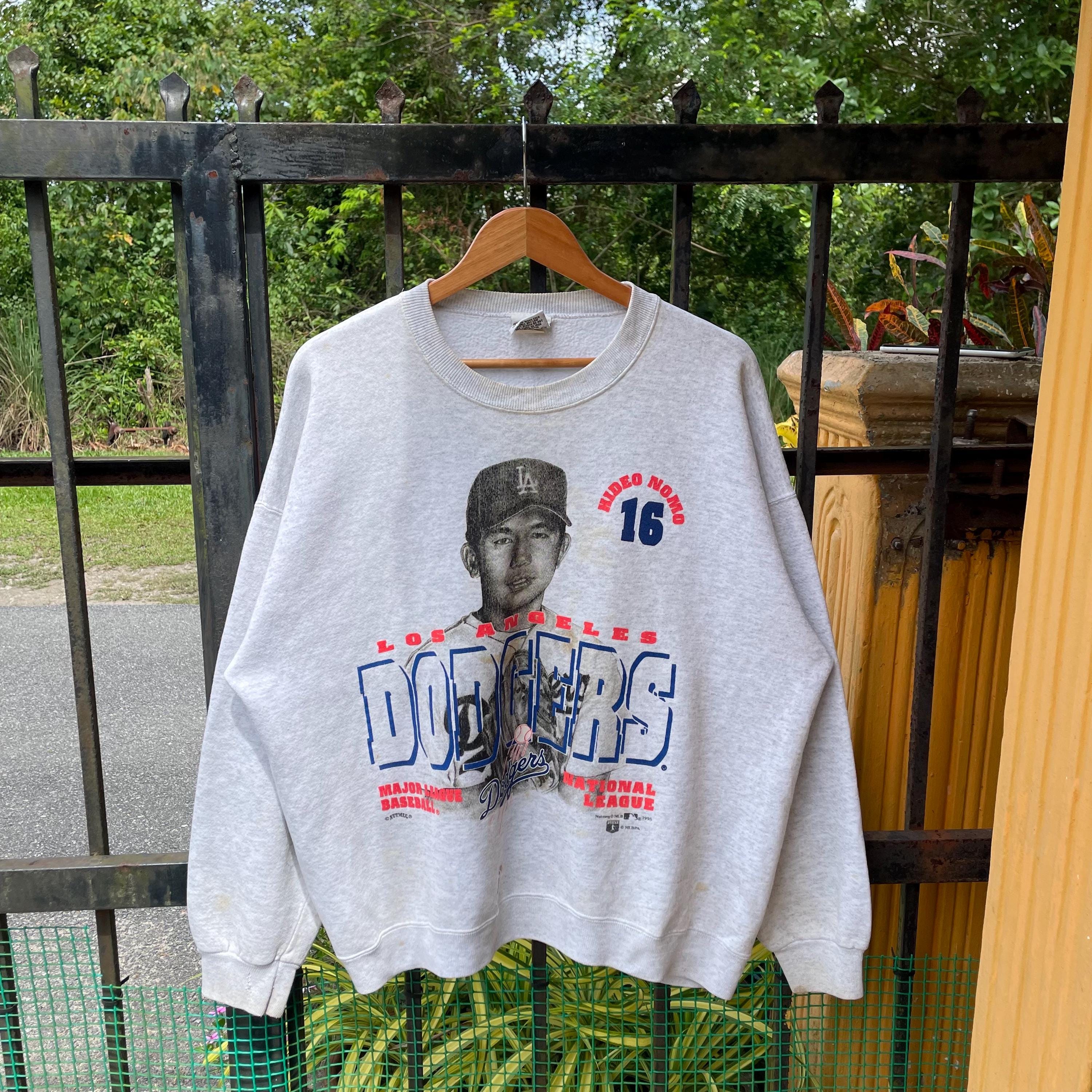 Vintage 90s Nutmeg Mills LA Dodgers Big Logo Spellout LA Dodgers