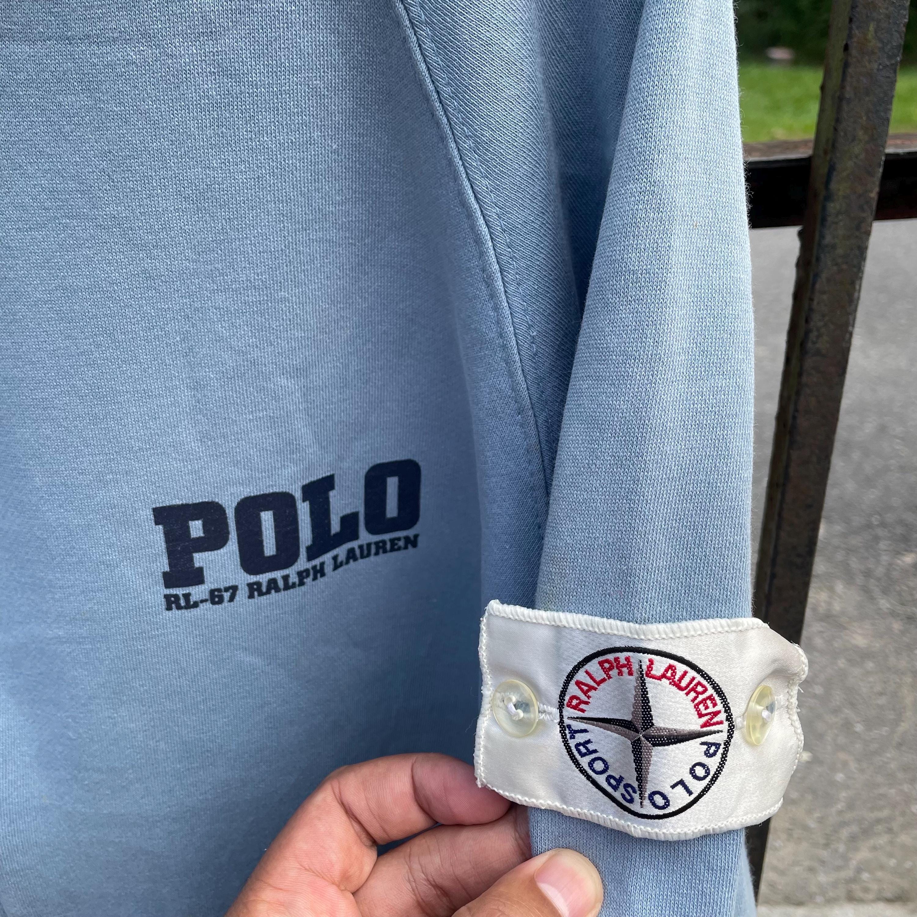 Vintage Polo Sport Ralph Lauren USA Flag Big Logo Design
