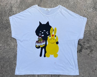 トップス Ne-net Big Face Print Tee Size1 By Kazuaki Takashima NE-NET Big Face Issey Sport Issey Miyake Tee