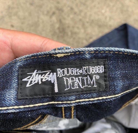 Mens Jeans Jeans Stussy Rough Rugged Denim STUSSY × ROUGH AND