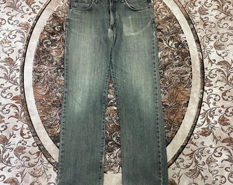 Vintage Edwin 503 Stoned Washed Design Edwin Regular Straight Cut Ripped Distress Denim Jeans Gray Wash Colour Size 34 Inches