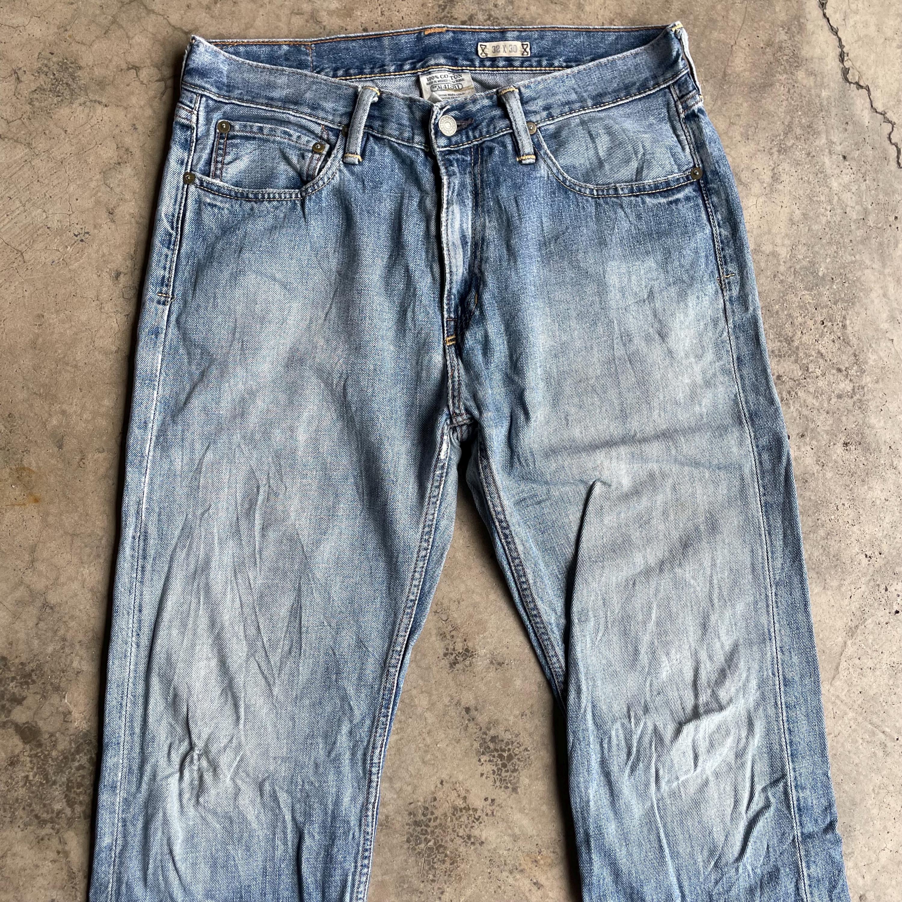 Vintage Polo Ralph Lauren Stoned Washed Ripped Distress Regular 