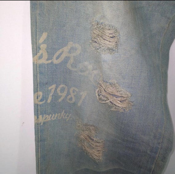 Vintage Buzzspunky Multiple Patchworks Stoned Was… - image 6