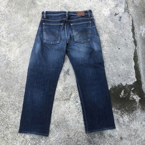 Vintage Edwin Stoned Washed Ripped Denim Jeans Blue Washed Regular Jeans Size 32 Inches image 3