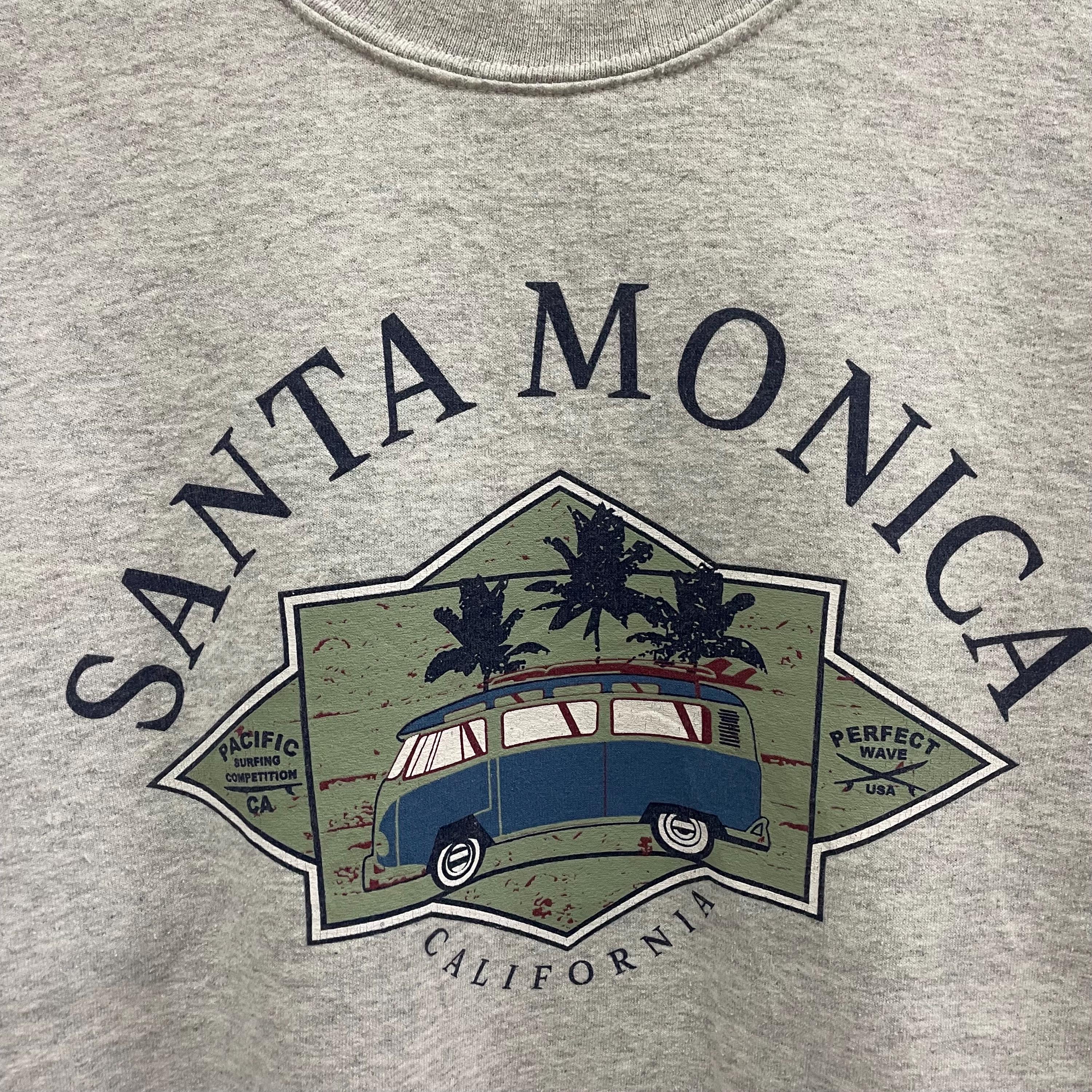Vintage Santa Monica California Graphic of Retro Classic