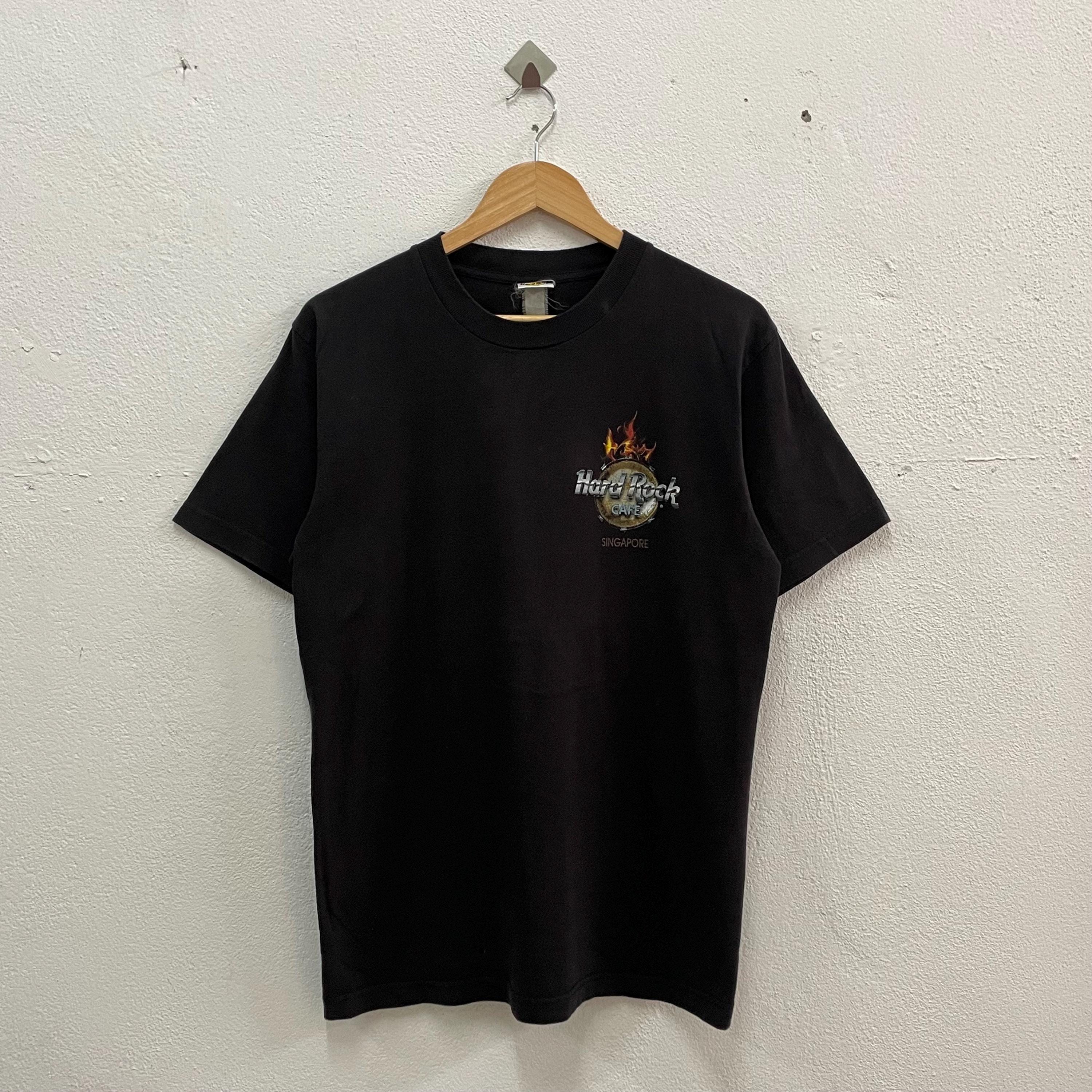 Vintage Hard Rock Cafe Singapore Edition Big Logo Design Hard Rock Cafe Rock  and Roll Tribe Logo Faded Black Colour Medium Size - Etsy New Zealand