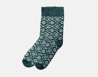 Greenlover | Chaussettes chaudes et douillettes | Cadeau pour elle et lui | épaisses en laine | Haute qualité | Accueil Chaussettes | Chaussettes nordiques