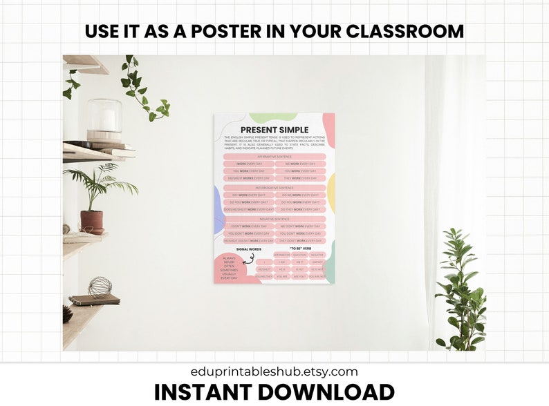 PRESENT SIMPLE Grammar Pack Printablei Grammar Worksheets - Etsy