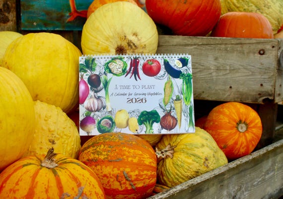 A Wall Calendar for growing Vegetables - UK