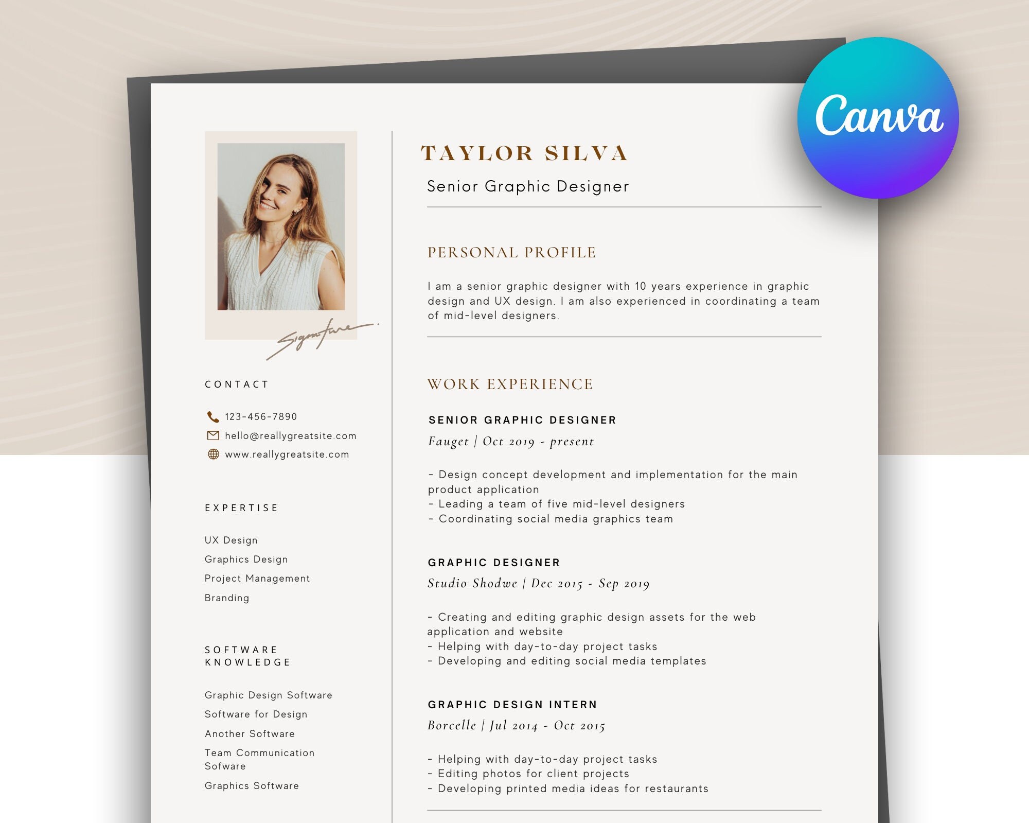 CV Photo Template Modern CV Template Resume Template Modern Resume CV Photo Template Modern CV Template Resume Template Modern Resume