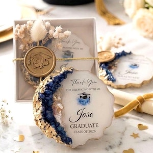 Personalized Graduation Magnet Favor, Class of 2026 Keepsake Gift