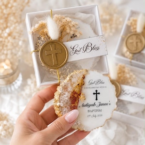 Personalized Baptism Favor, Epoxy Magnet, Christening Favor, First Communion Gift, Mi Bautizo Recuerdo, Battesimo