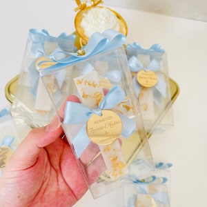 Personalized Epoxy Cross Magnet:Baptism,Christening, Holy Communion Favor
