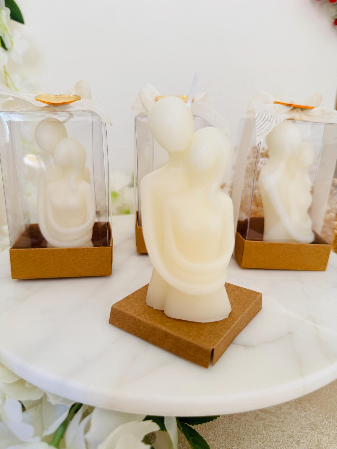 Elegant Wedding Candle Favor for Guest (scented), Rose Candle Favors ...