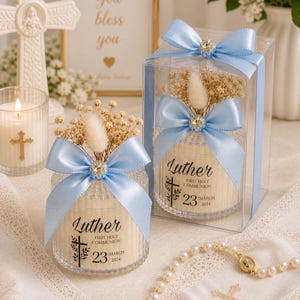 Velas Perfumadas Personalizadas: Batizado, Presente de Crisma, Mi Bautizo, Primeira Comunhão