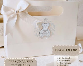 Personalized Baptism Favor Bag: Christening Party Decorations