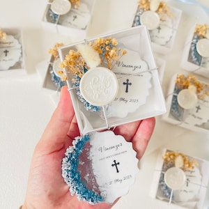 Personalisierter Epoxy Magnet Favor: Taufe, Erstkommunion Geschenk, Mi Bautizo, Battesimo