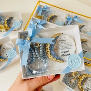 Personalisierte Ayatul Kursi Epoxy Magnet & Tasbeeh Gunst, Willkommen Baby Geschenk, Aqiqah, Ameen Favor, Islamische Gefälligkeiten, Ayatul Kursi Magnet Geschenk