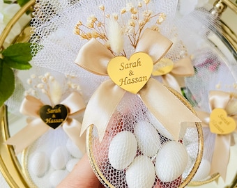 Wedding Jordan Almond Candy Lace Bag Favors,Anniversary Gift, Engagement Favor, Save the Date, Adult Birthday, Nikkah Favors, Bridal Shower
