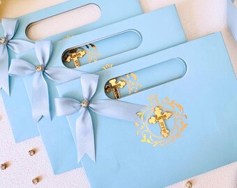 Personalized Baptism Favor Bags: Christening Party Decorations
