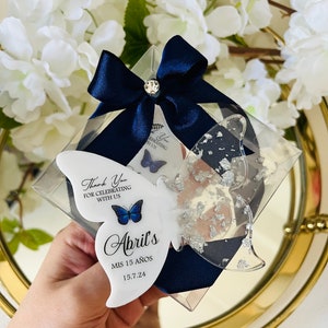 Personalized Quinceañera Favor, Butterfly Magnet Favors, Sweet 16 Birthday Gifts, Quince Magnet, Mis Anos, Mis Quince Magnet Favors