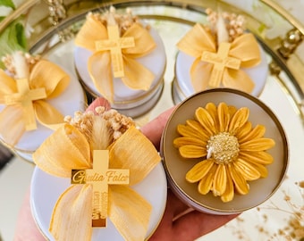 Personalized Candle Favors: Baptism, First Holy Communion, Baby Shower, Christening Gift