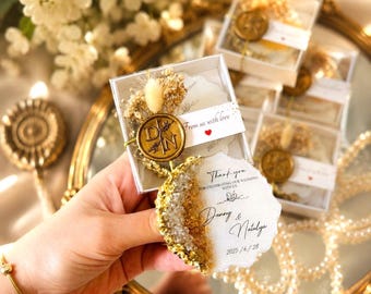 Personalized Epoxy Magnet Favors: Wedding, Engagement, Anniversary, Save the date, Nikkah