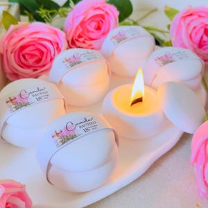 Personalized Scented Candle Favors: Baptism, Christening, Baby Shower, Welcoming Baby, Holy Communion, Mi Bautizo