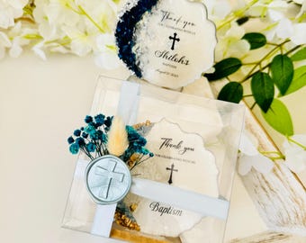 Decoración personalizada de bautizo en epoxi: Primera comunión, bautizo, recuerdo de Mi Bautizo