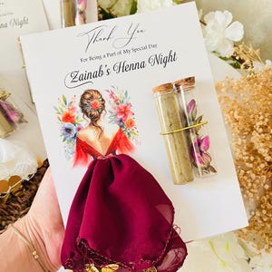 Gepersonaliseerde henna-nachtgunst, hennazakdoek, hennaaccessoire, cadeau bruidsmeisje, gepersonaliseerde creaties, Halay-zakdoek, hennanachtcadeau