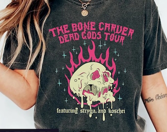 Acotar The Bone Carver Shirt, Dead Gods Tour Shirt, Sarah J Maas Merch, Velaris Throne Of Glass Tee, Crescent City Sweatshirt, Bookish Gift